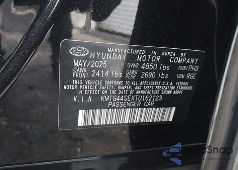 2026 Genesis G70 3.3T Rwd Sport Prestige z USA, uszkodzony, nr VIN KMTG44SEXTU162123